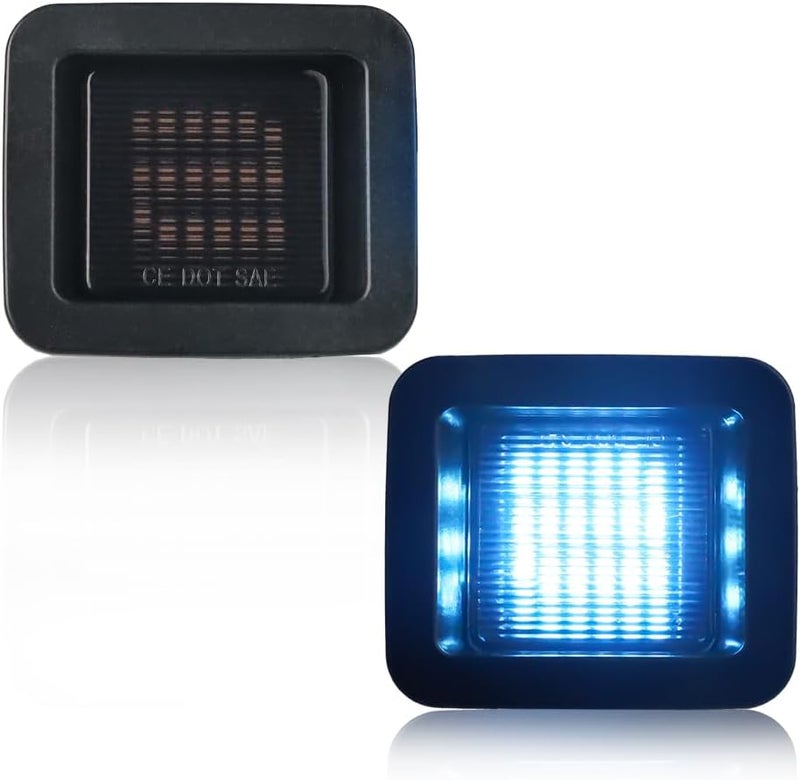 VANKUB LED License Plate Light for Fo-rd 2015 2016 2017 2018 2019 2020 F150 2017-2020 Raptor Pickup Truck, F150 Led Rear Tag Lamp, 6000K Ice Blue Lights, 2 PCS - Image 1